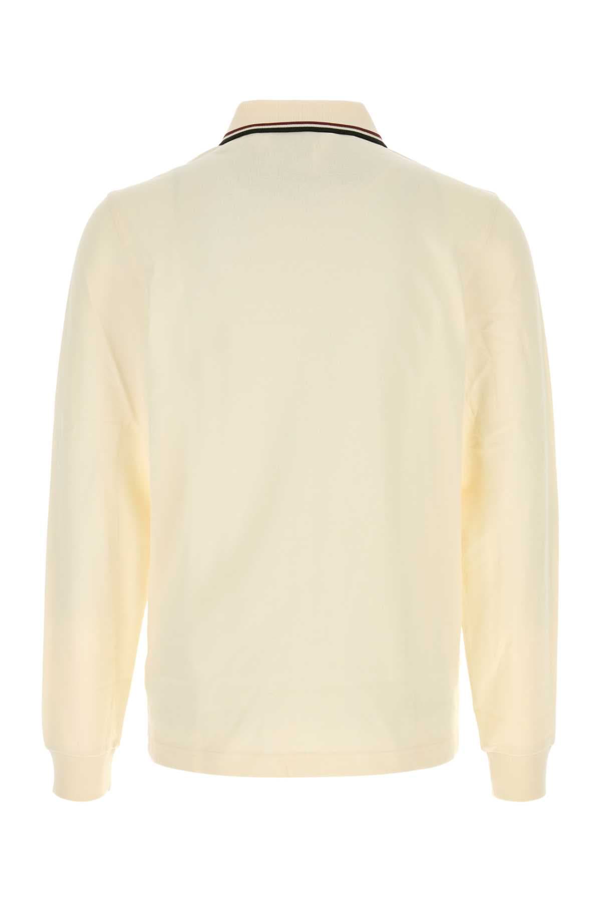 Ivory piquet polo shirt - мініатюра 2