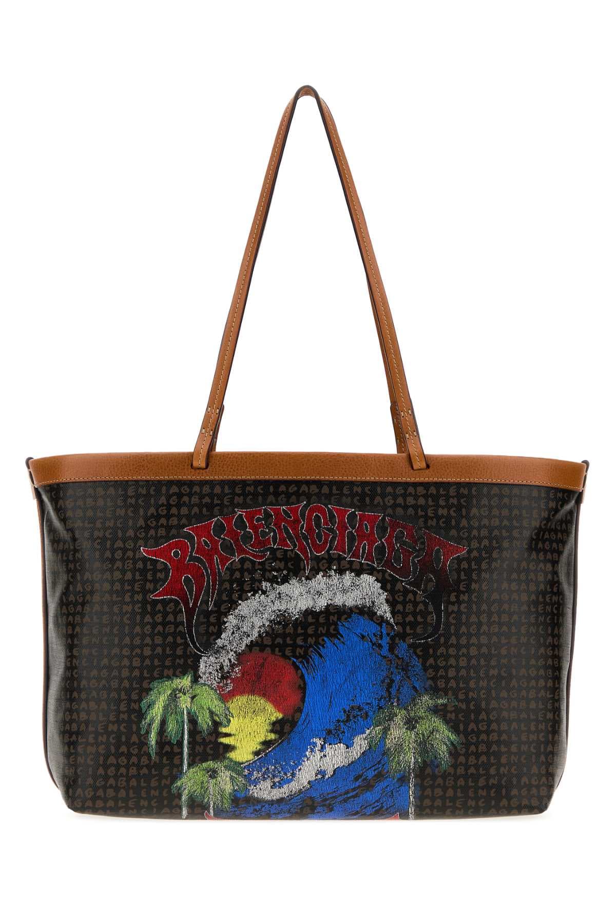 Printed canvas medium Select shopping bag
