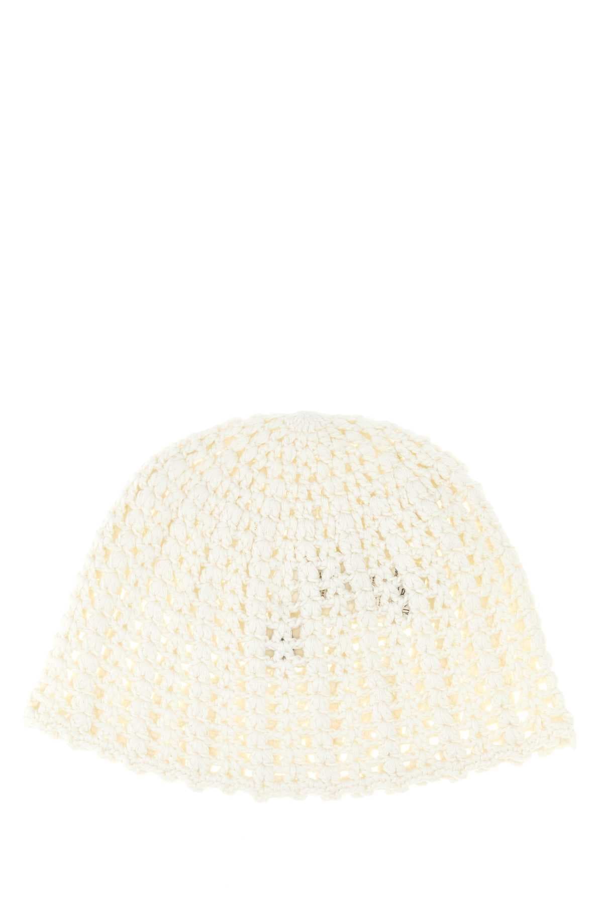 White crochet Andalusia beanie hat - мініатюра 2