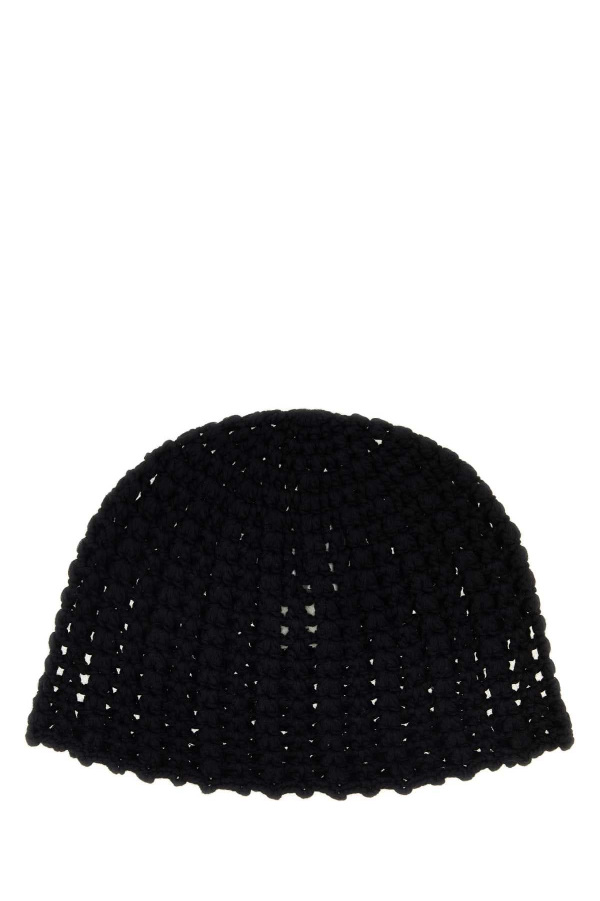 Black crochet Andalusia beanie hat - мініатюра 2