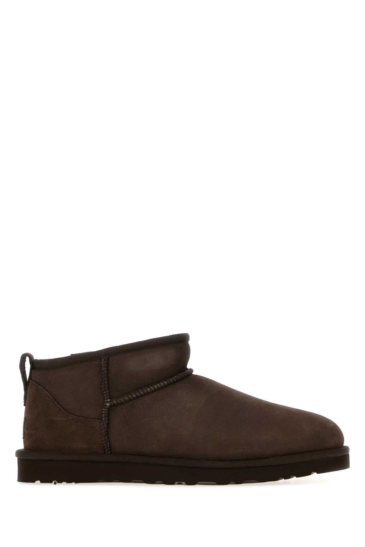 Brown suede Classic Ultra Mini ankle boots