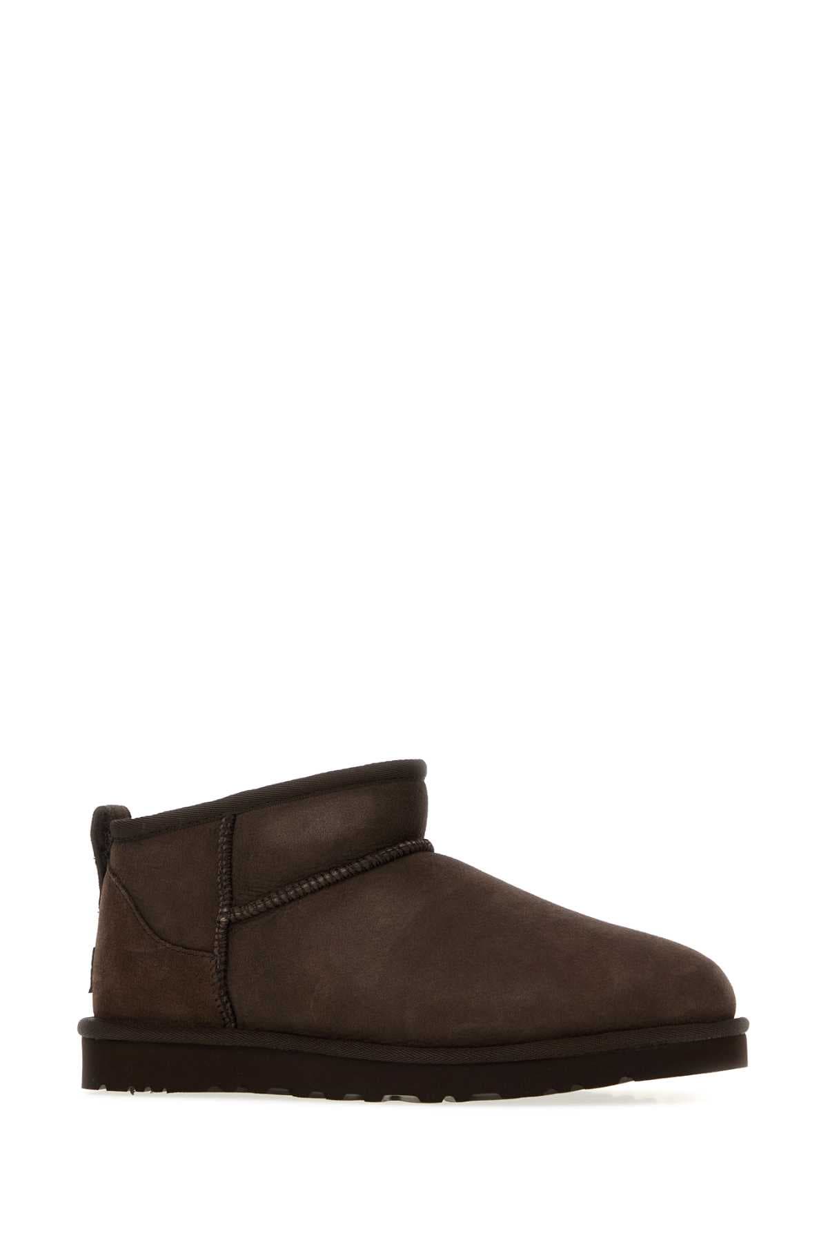 Brown suede Classic Ultra Mini ankle boots - мініатюра 2