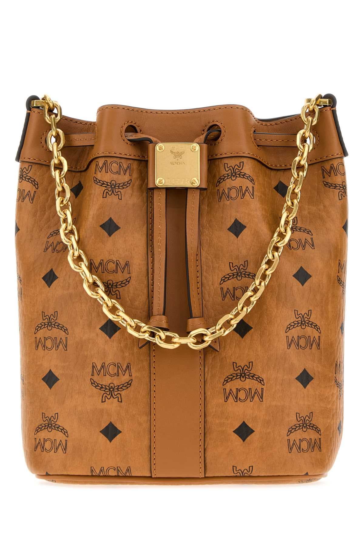 Printed canvas Dessau bucket bag