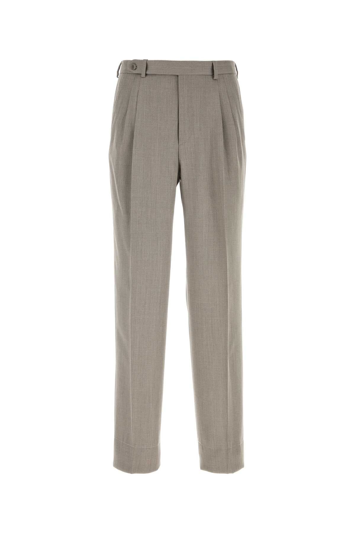 Dove grey wool pant