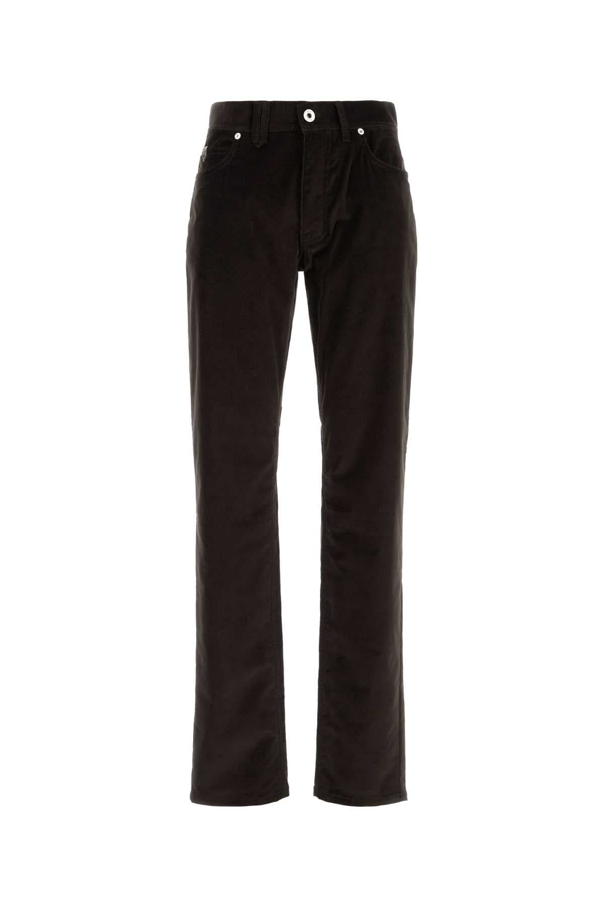 Dark brown stretch corduroy pant