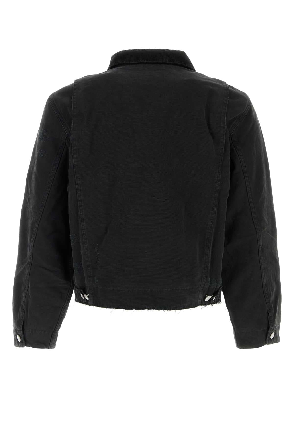 Black cotton padded jacket - мініатюра 2