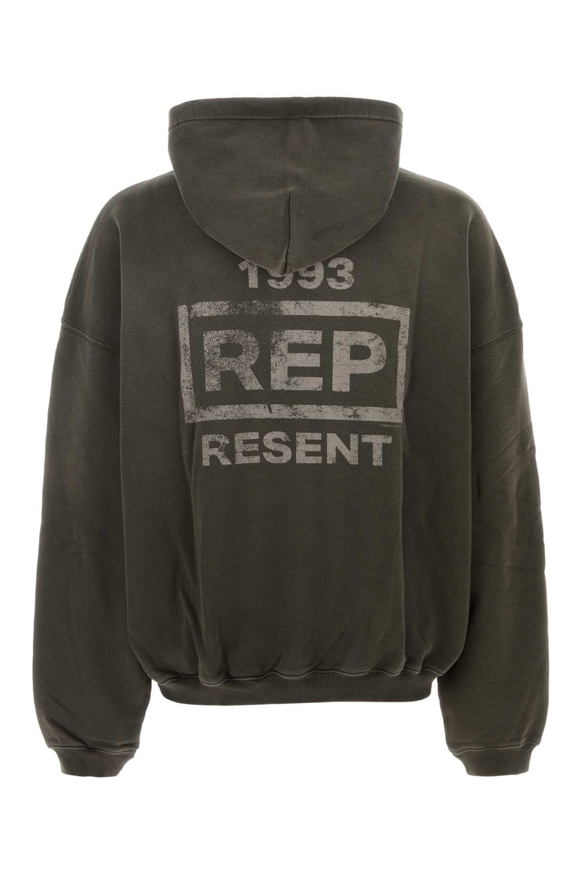 Dark grey cotton sweatshirt - мініатюра 2