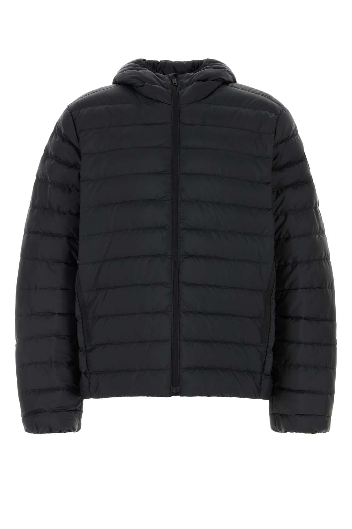 Black polyester Stratus down jacket