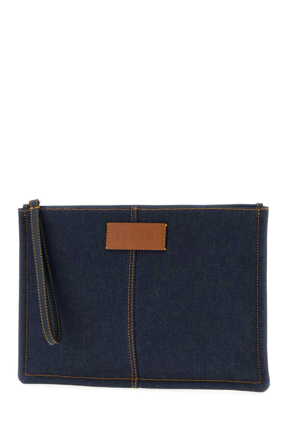 Denim medium clutch - мініатюра 2