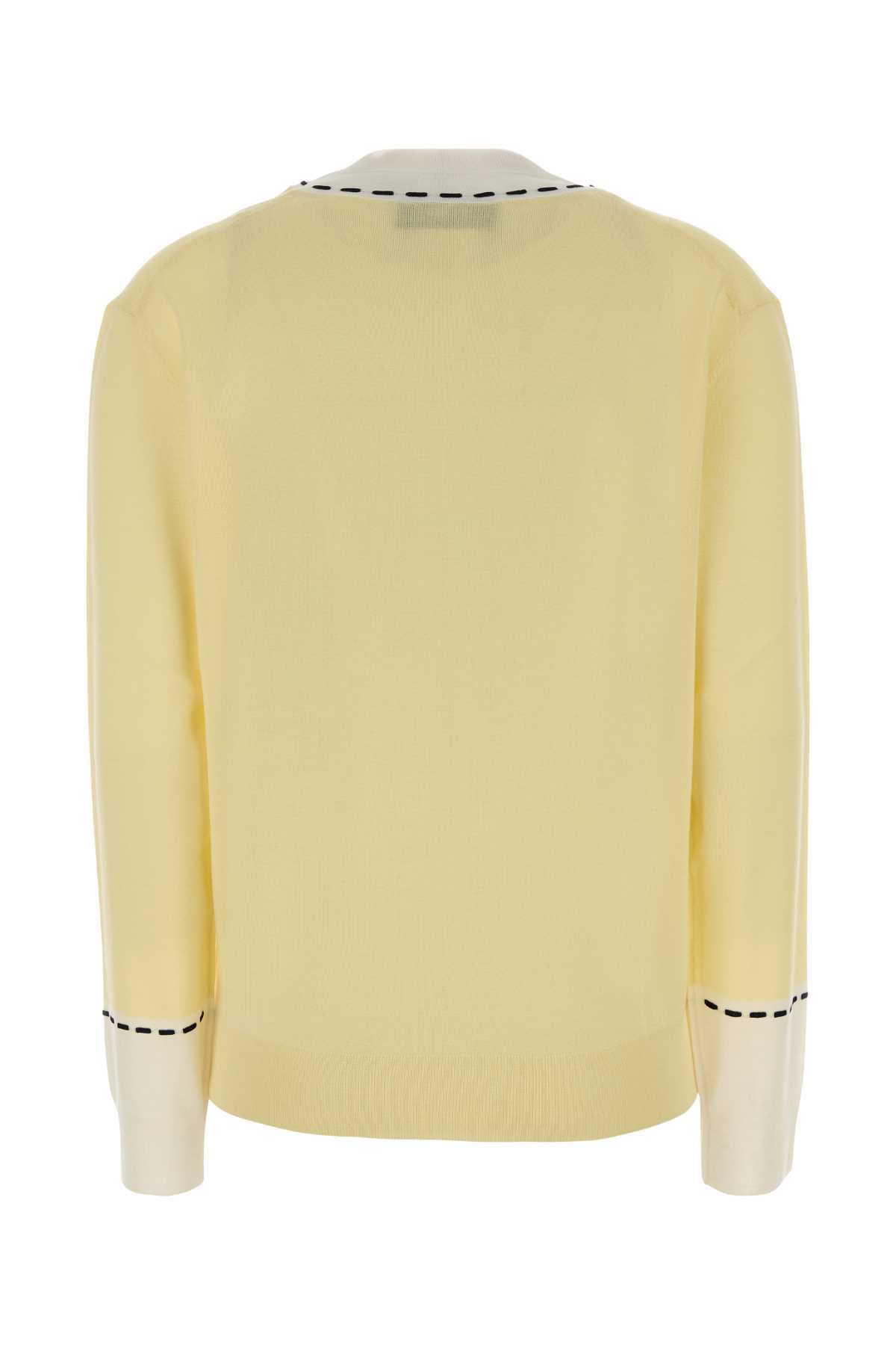 Yellow wool blend sweater - мініатюра 2