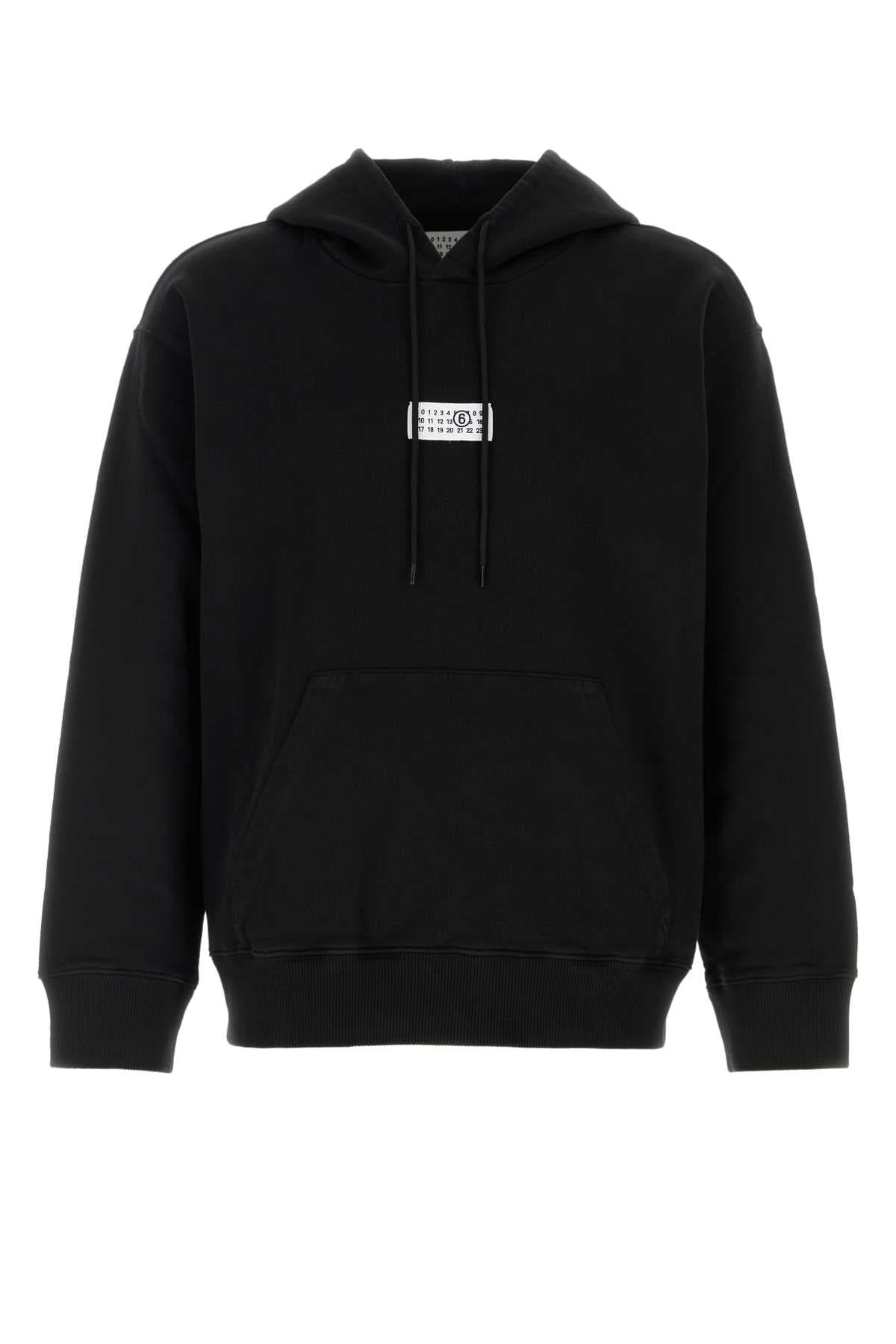 Black cotton sweatshirt