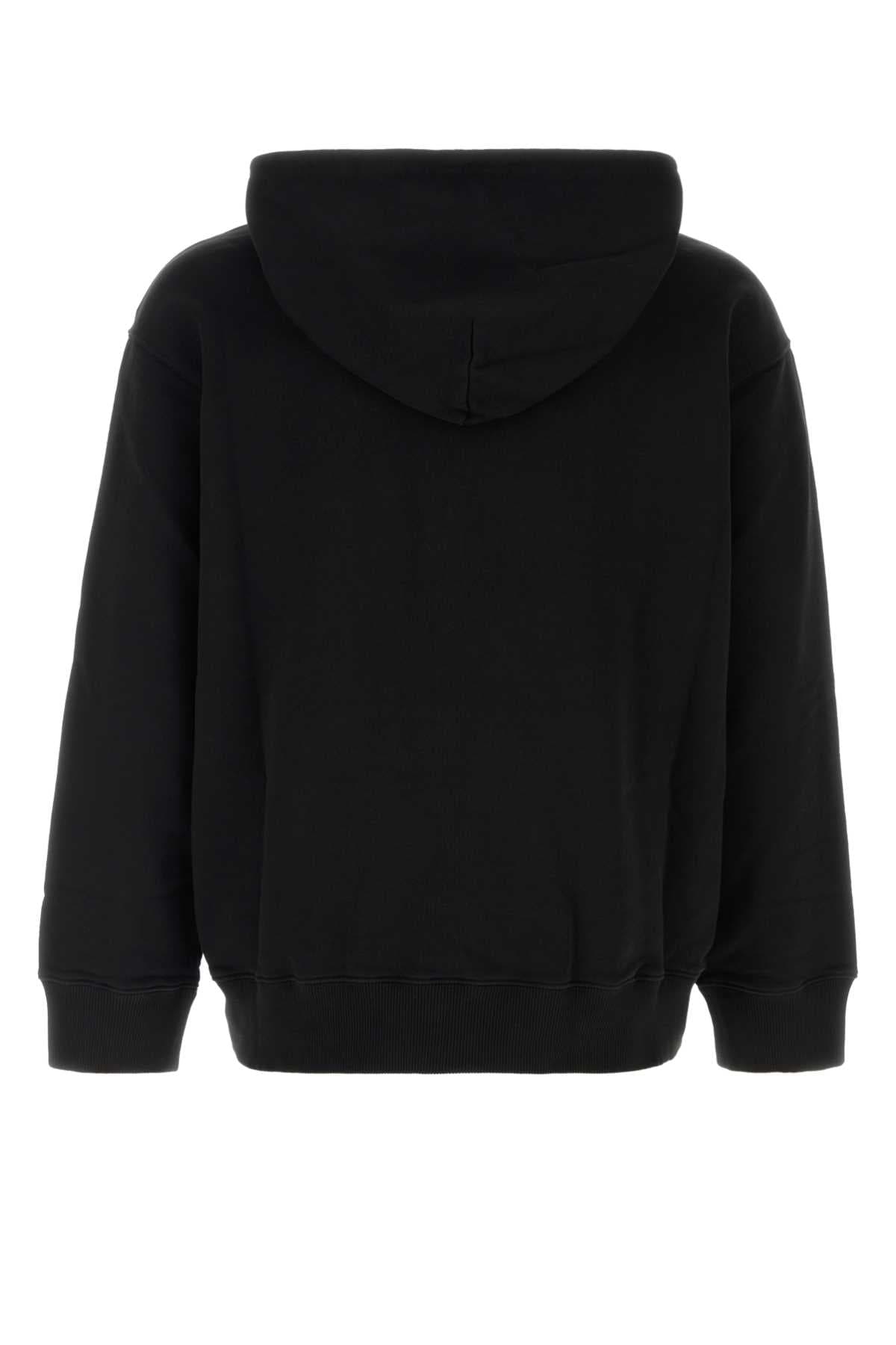 Black cotton sweatshirt - мініатюра 2