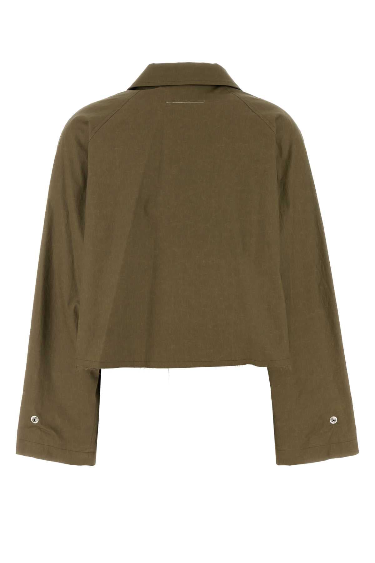 Khaki stretch cotton jacket - мініатюра 2