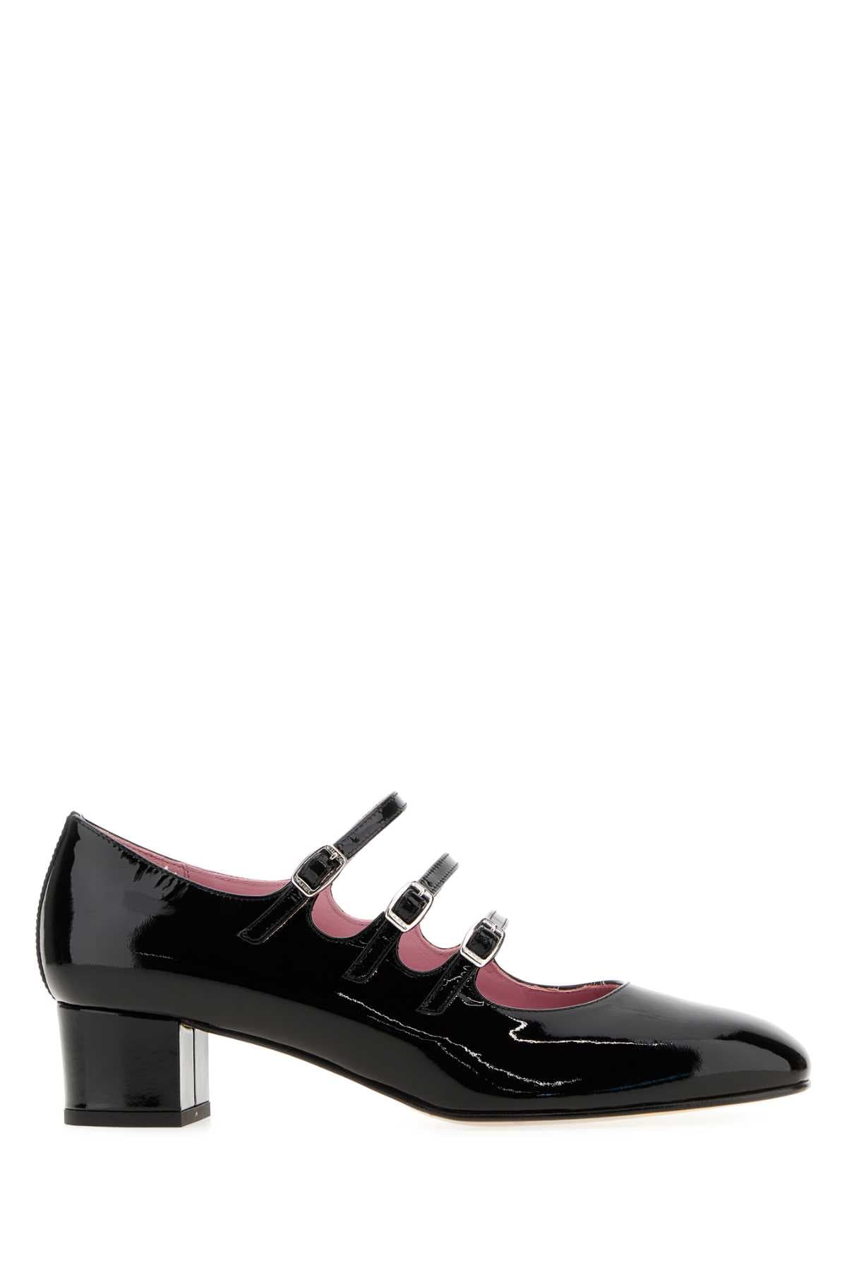 Black leather Kina pumps