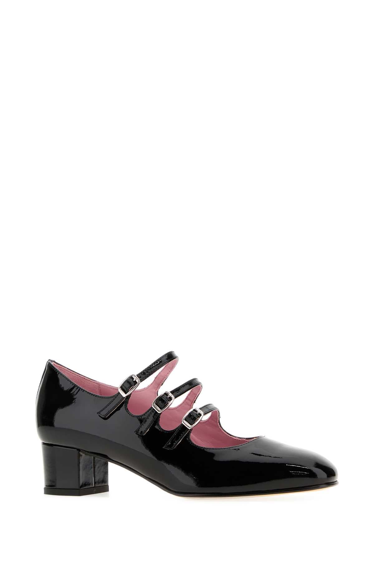 Black leather Kina pumps - мініатюра 2
