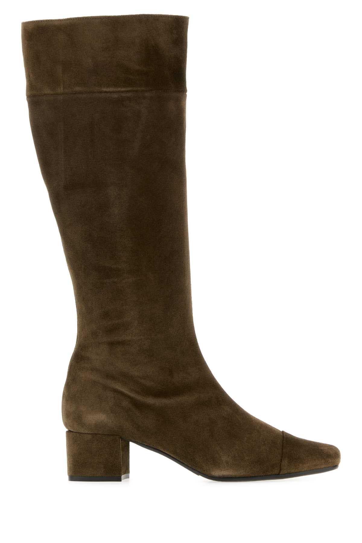 Brown suede Malaga boots