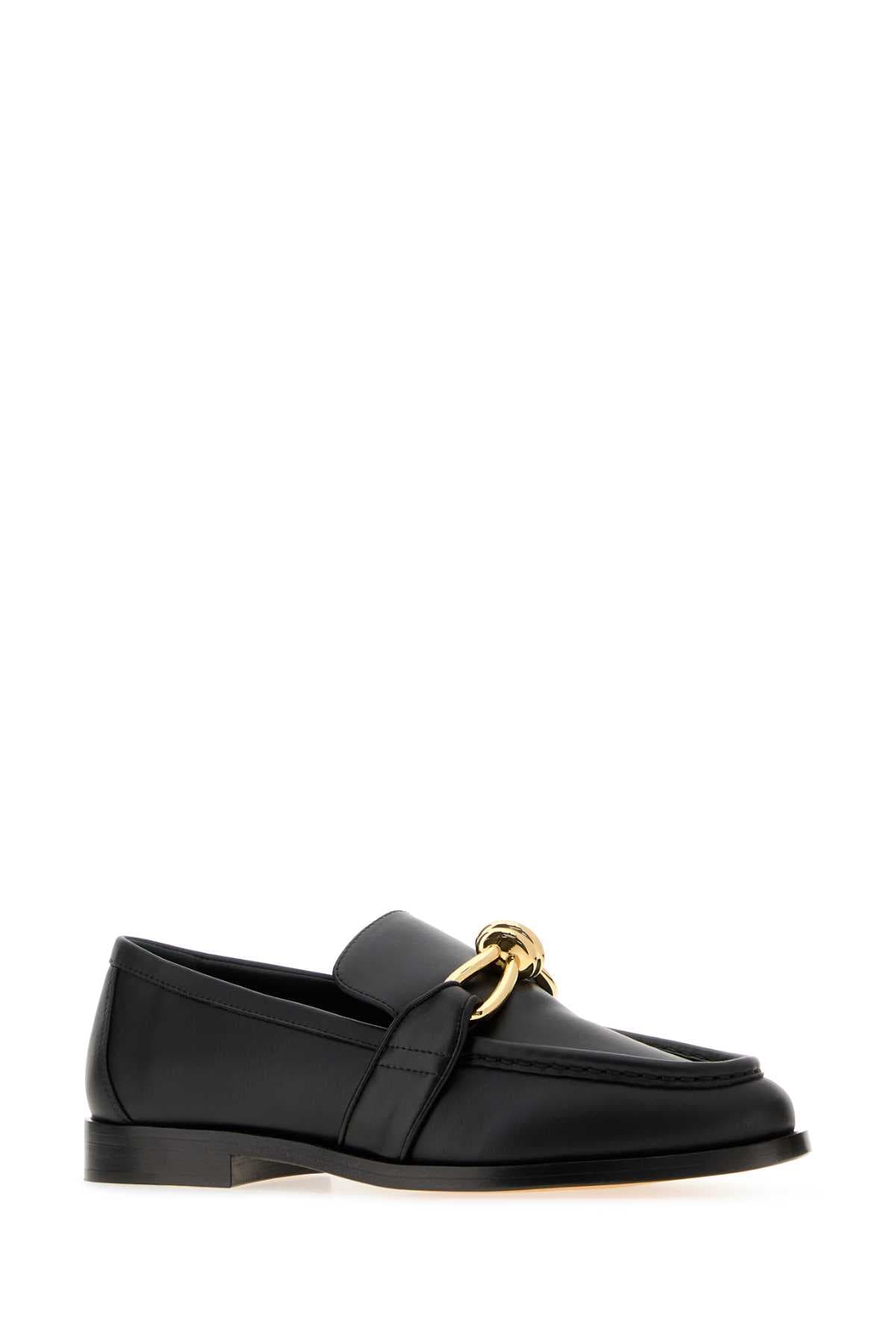 Black leather Astaire loafers - мініатюра 2