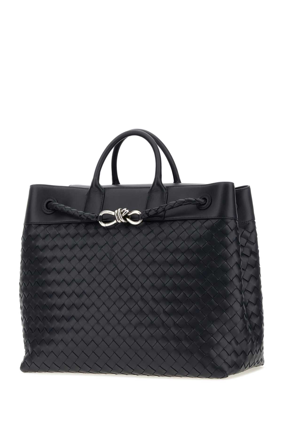 Midnight blue leather Andiamo travel bag - мініатюра 2