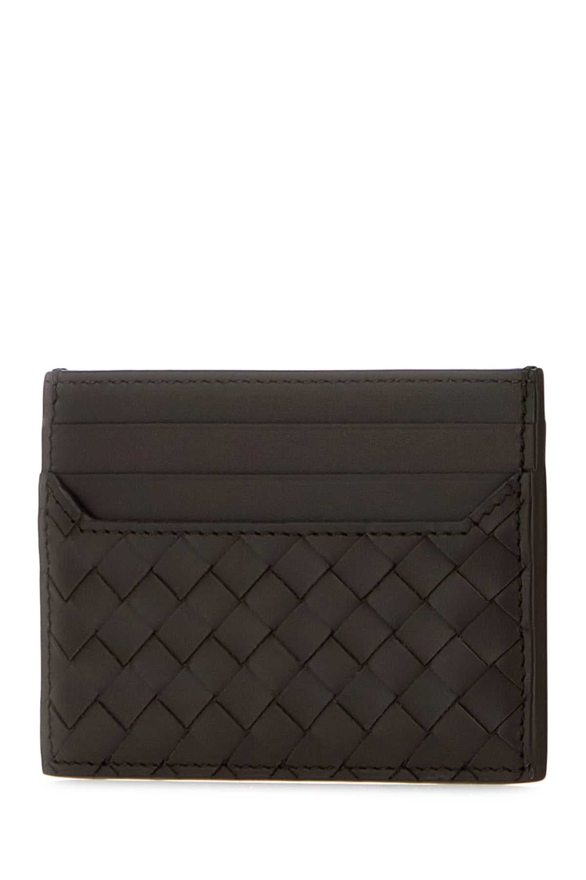 Dark brown leather card holder - мініатюра 2