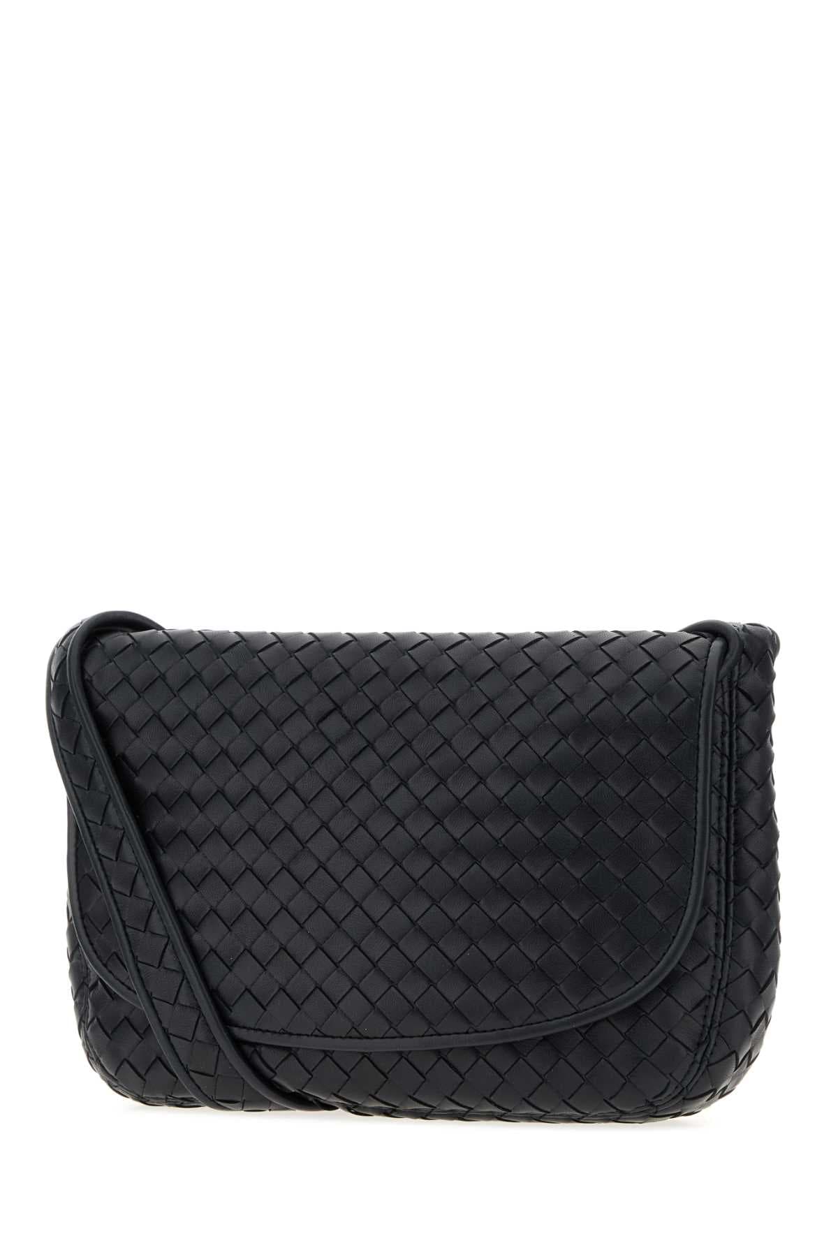 Midnight blue leather crossbody bag - мініатюра 2
