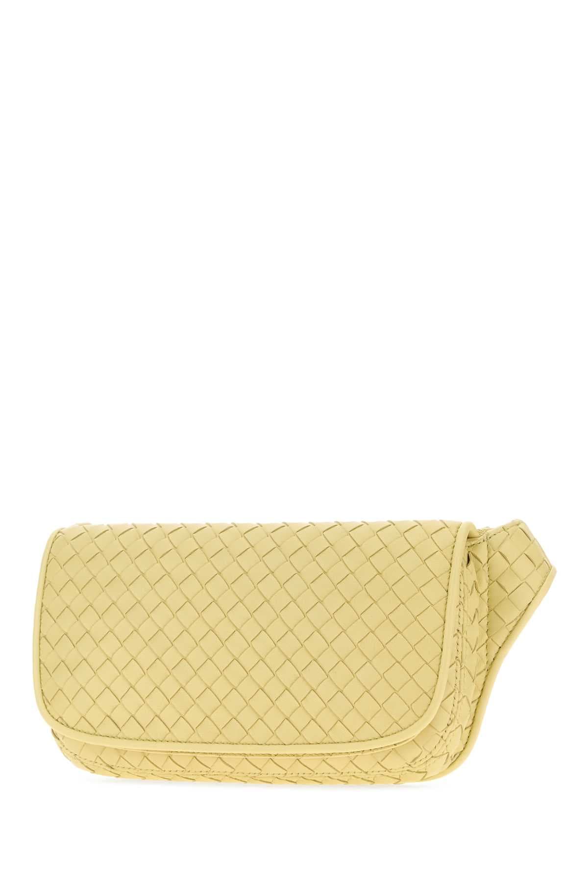 Yellow leather Veneto belt bag - мініатюра 2