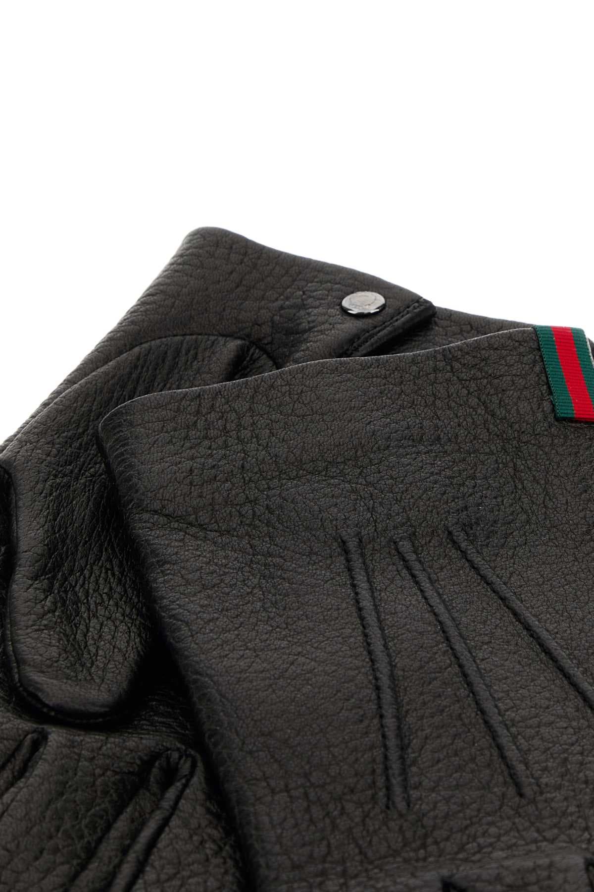 Black leather gloves - мініатюра 2