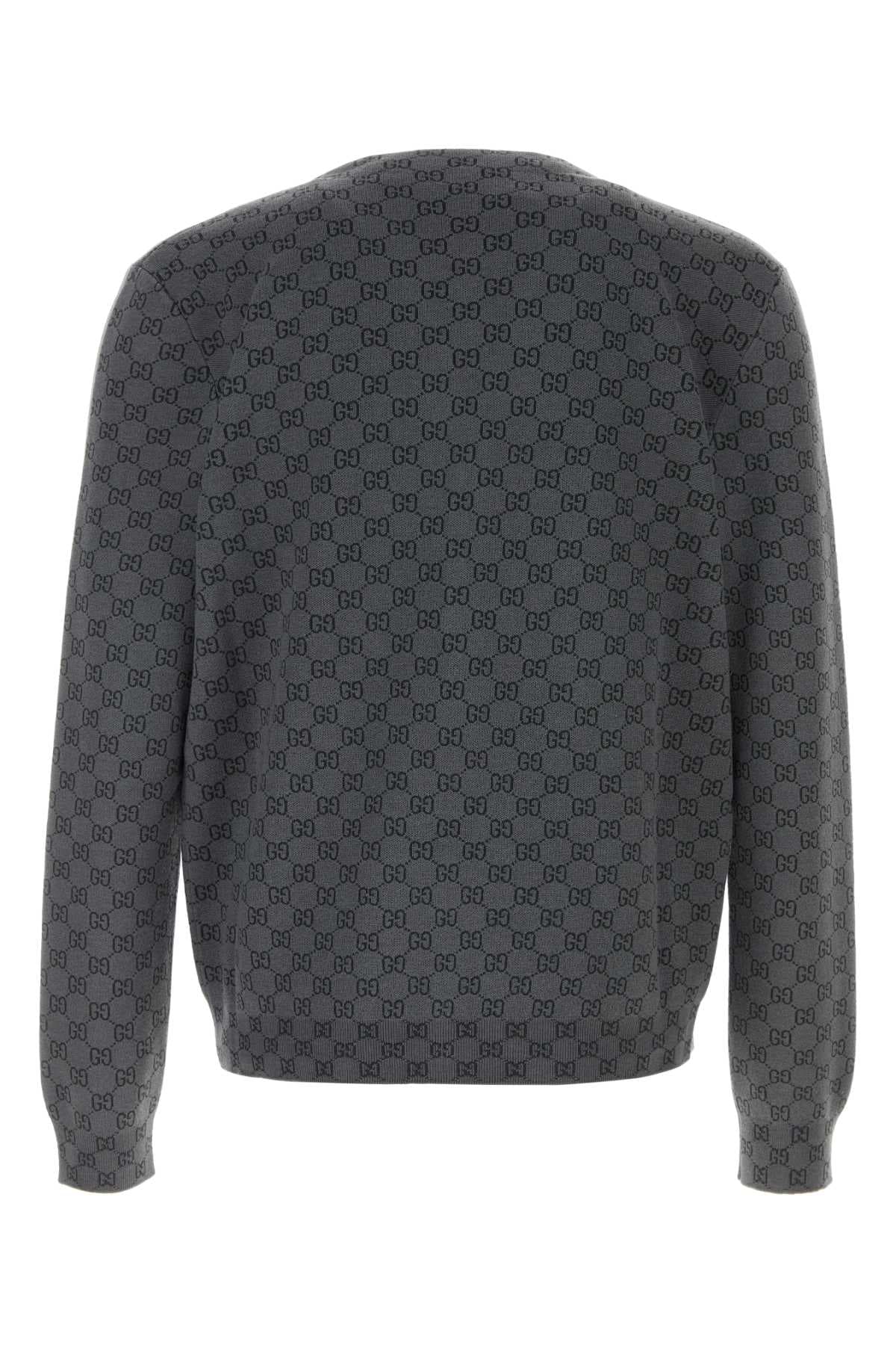 Embroidered wool blend cardigan - мініатюра 2