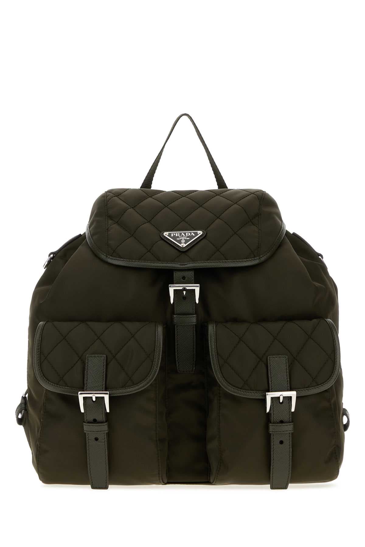 Olive geren Re-Nylon backpack