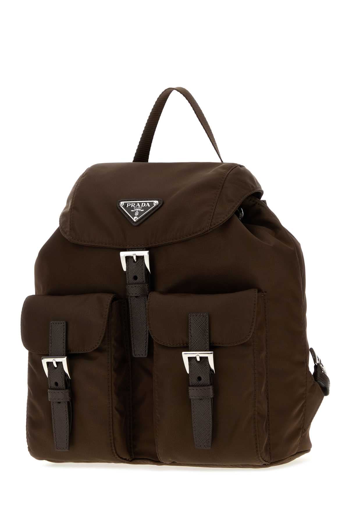 Chocolate Re-nylon small backpack - мініатюра 2