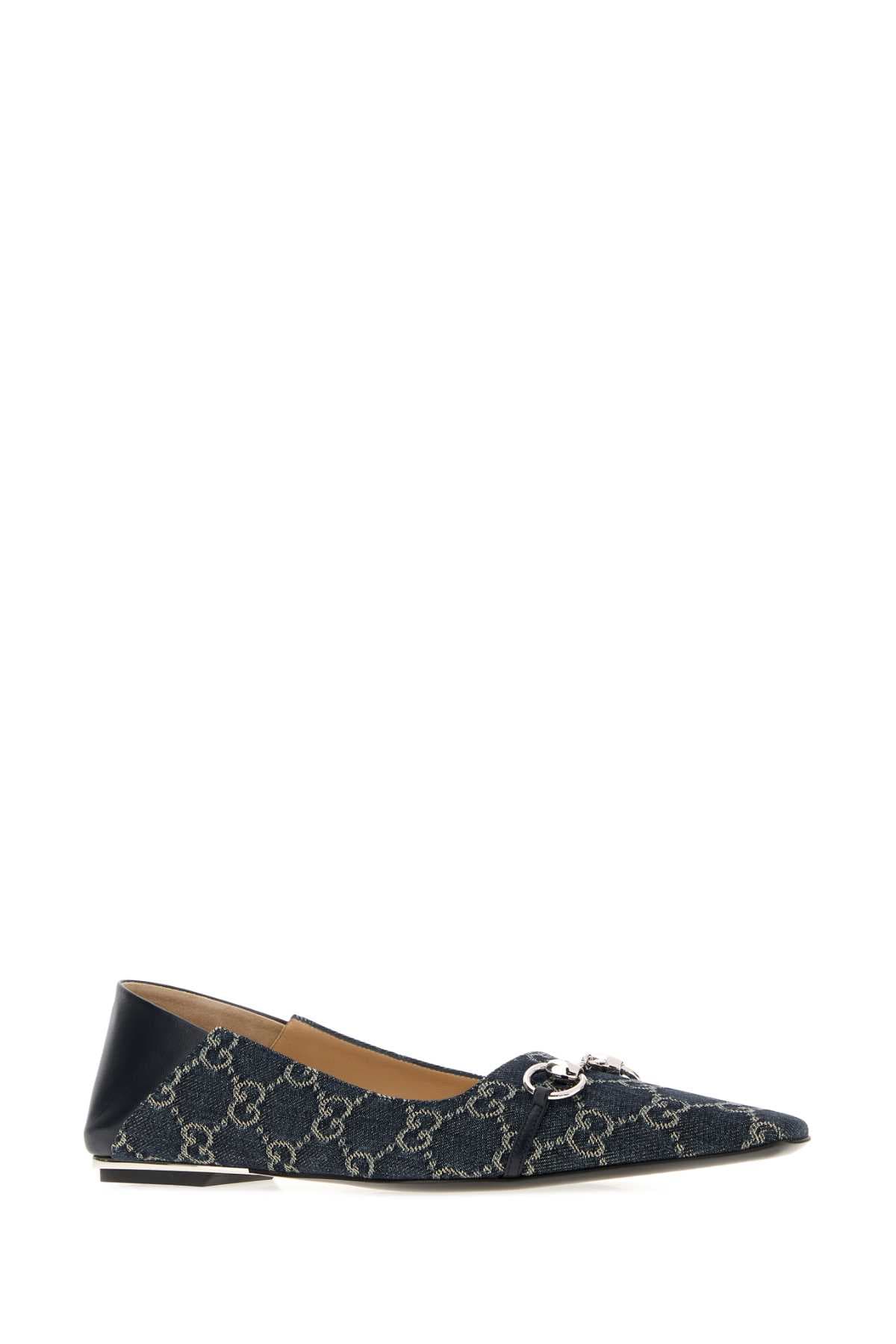 GG denim Vittoria ballerinas - мініатюра 2