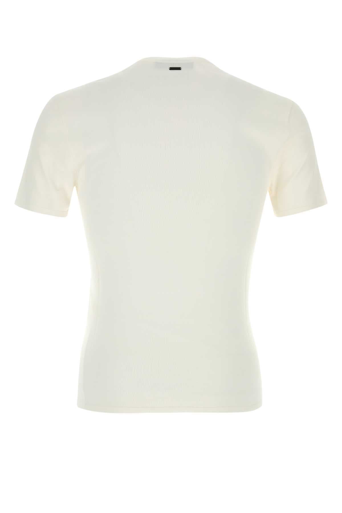 White knit t-shirt - мініатюра 2