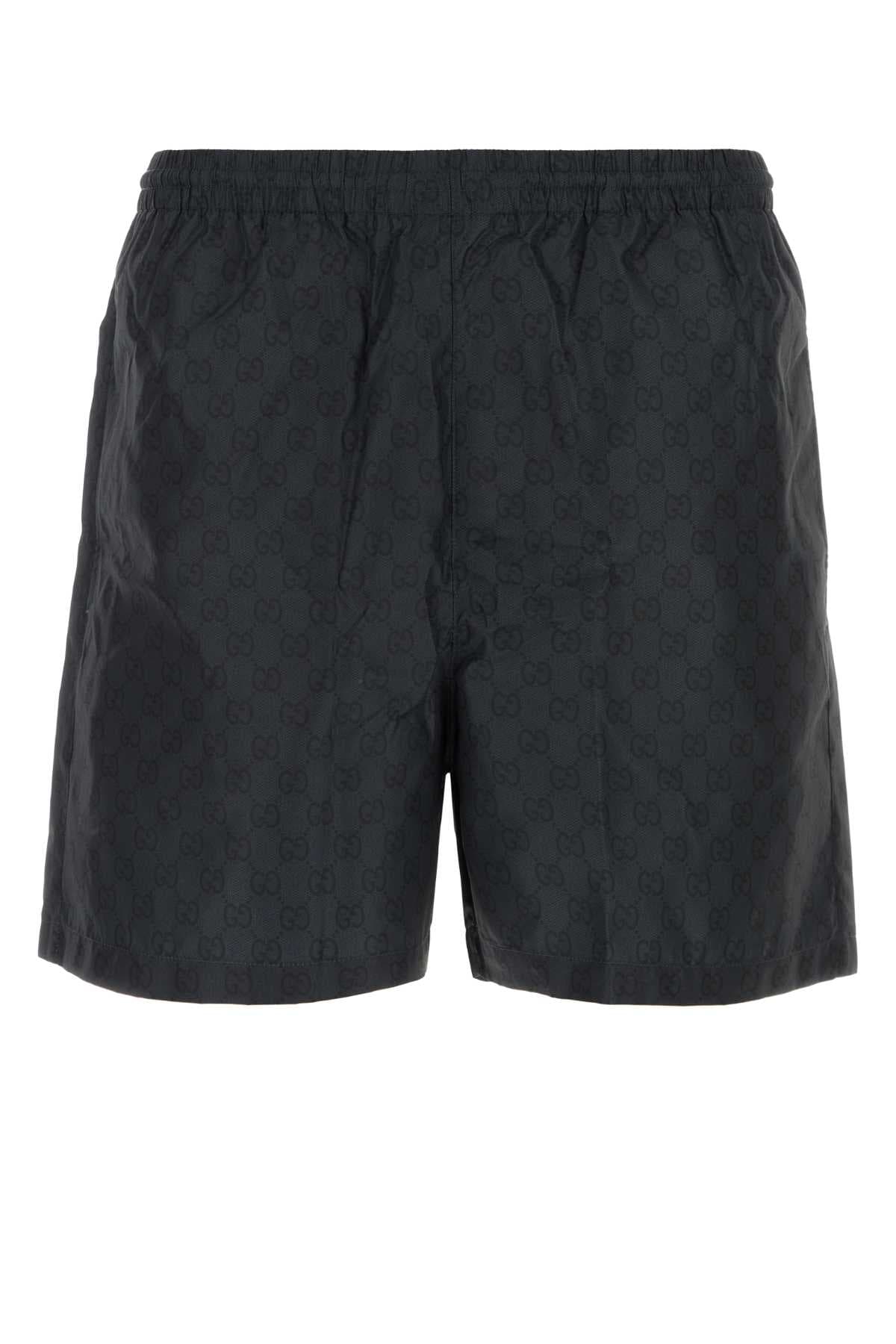 Printed polyester swimming shorts