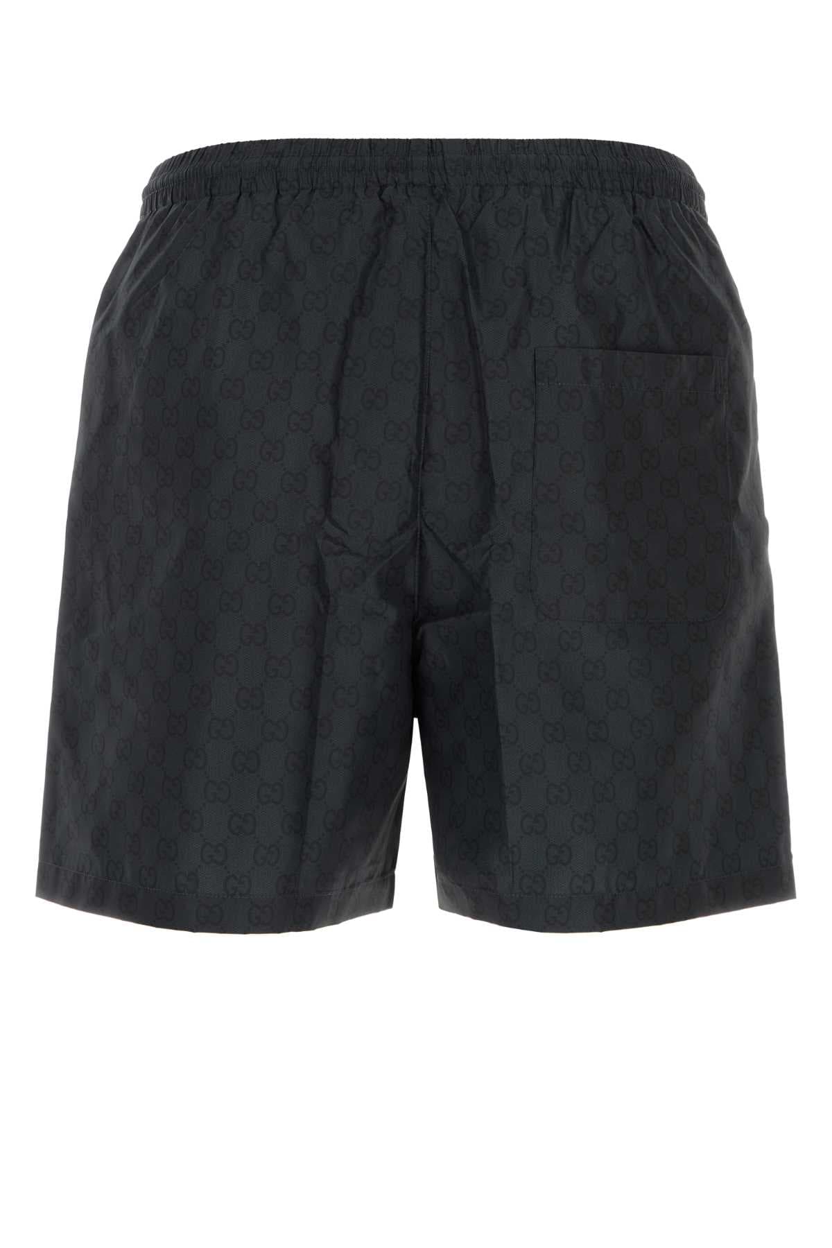 Printed polyester swimming shorts - мініатюра 2