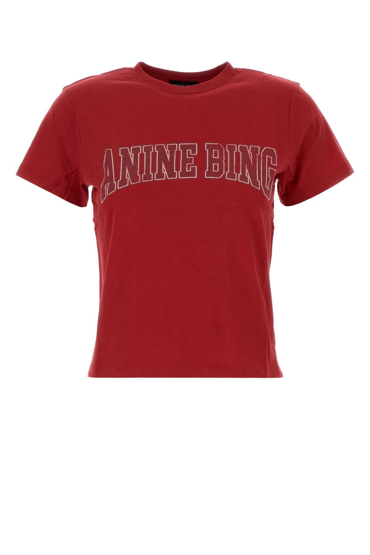Red cotton Shelley t-shirt