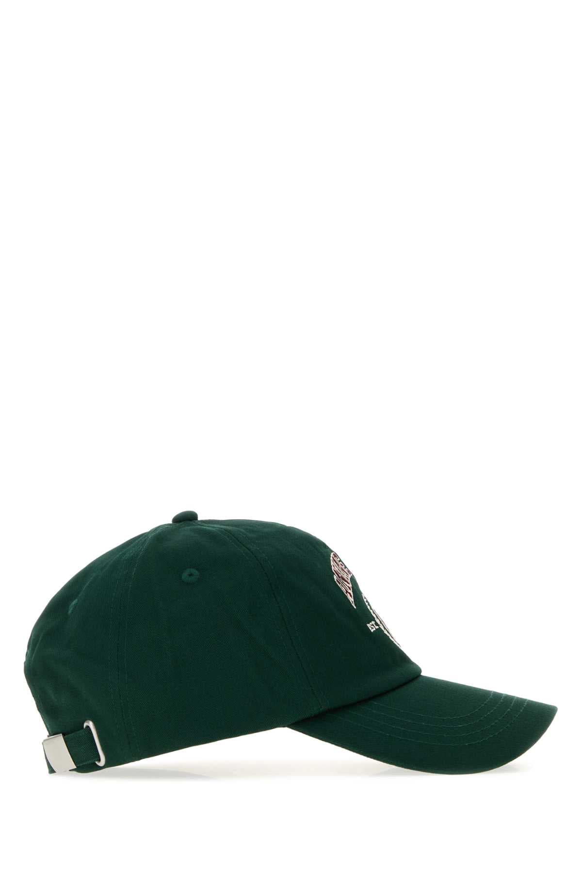 Bottle green cotton Jeremy baseball cap - мініатюра 2
