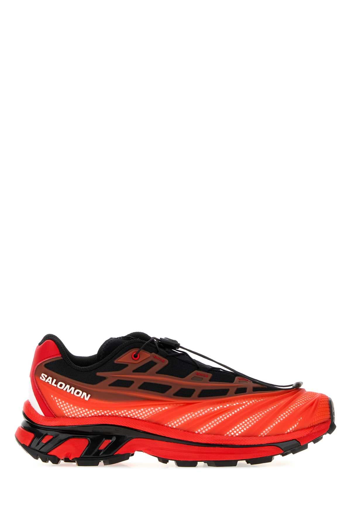 Two-tone rubber and tech fabric XT-Evo sneakers