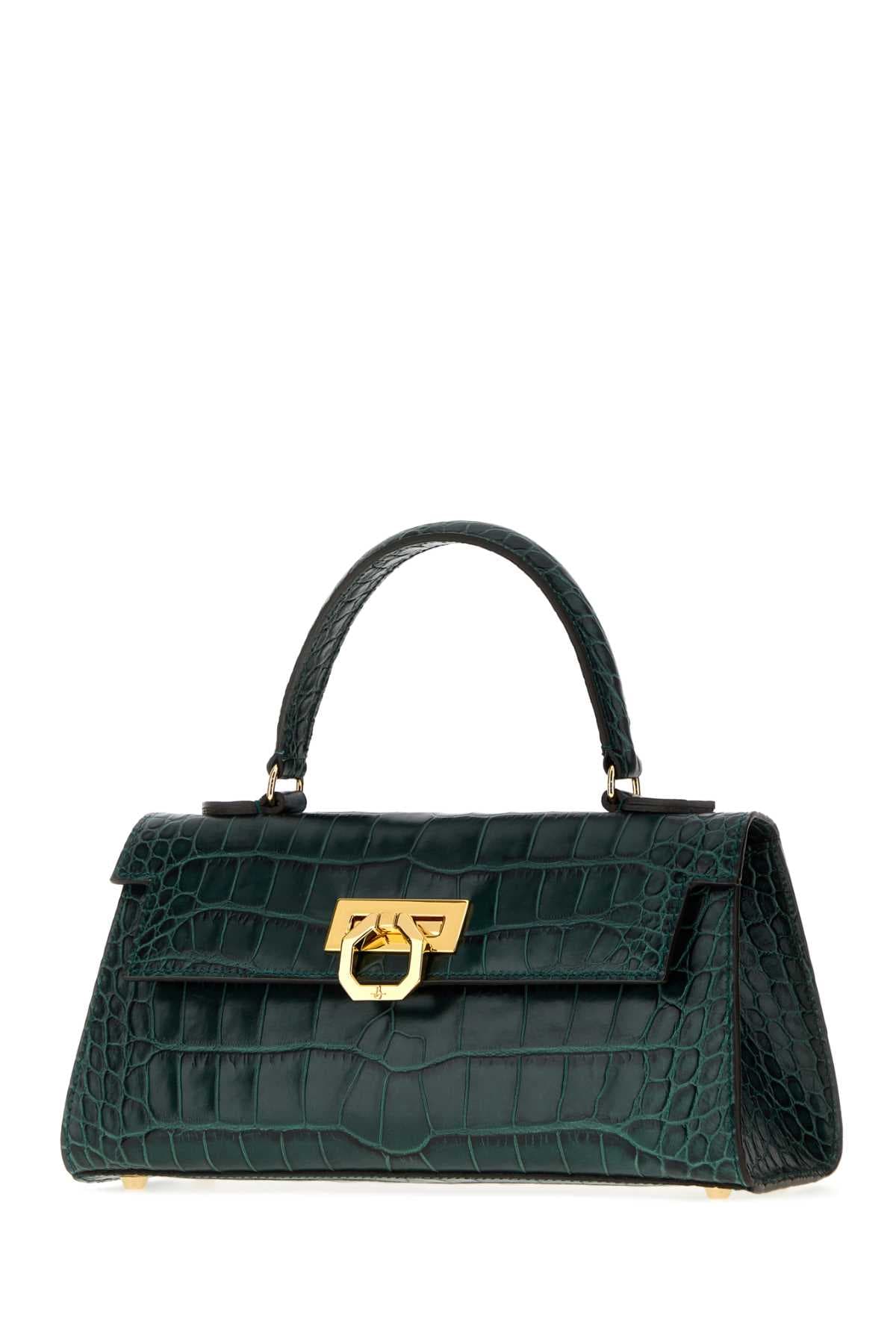 Bottle green Masami handbag - мініатюра 2