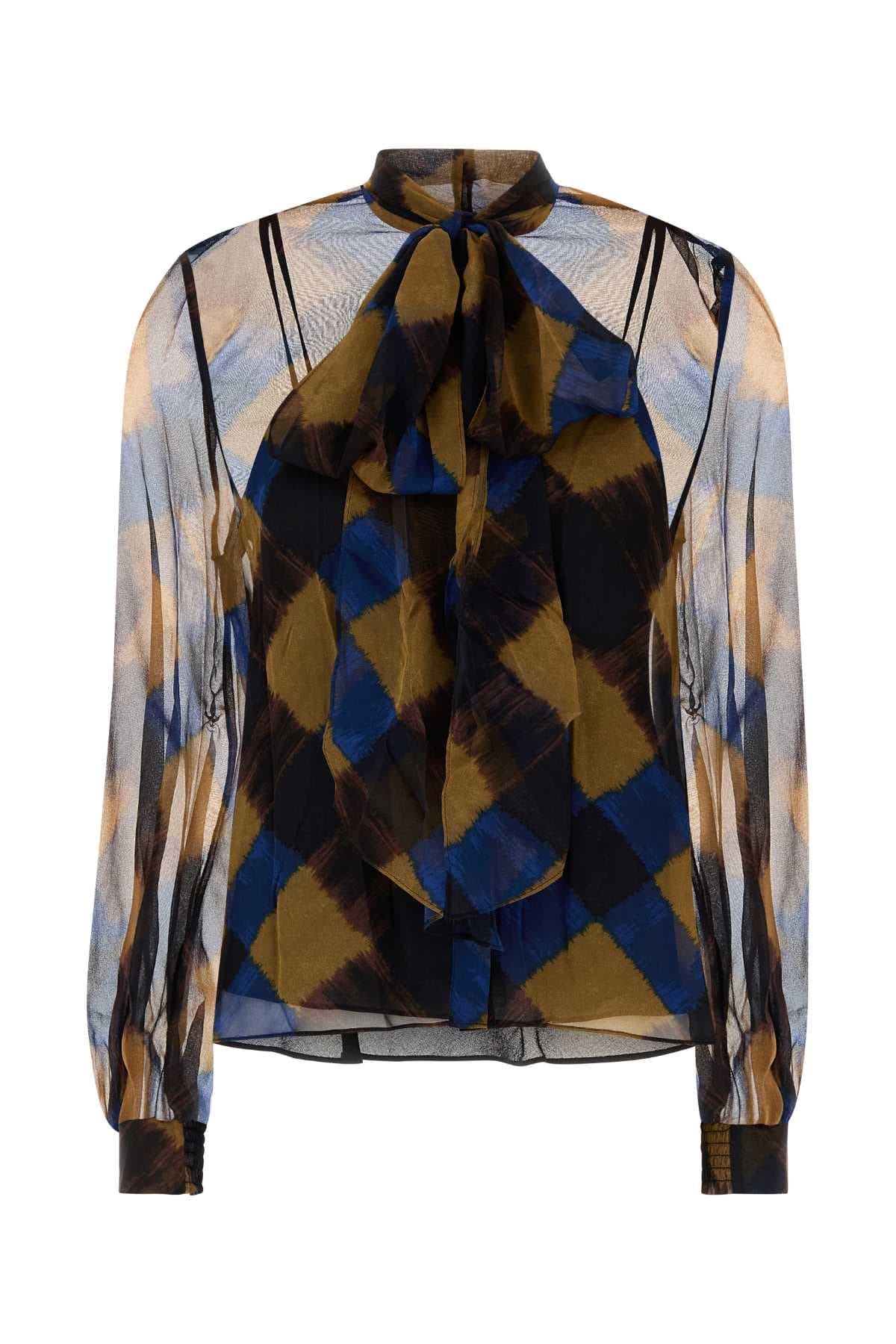 Printed silk Garcele shirt
