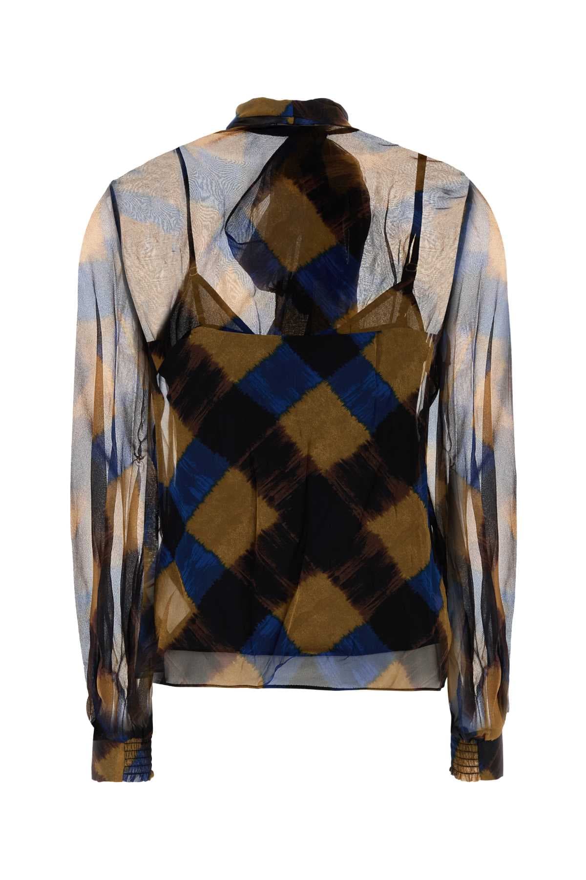 Printed silk Garcele shirt - мініатюра 2