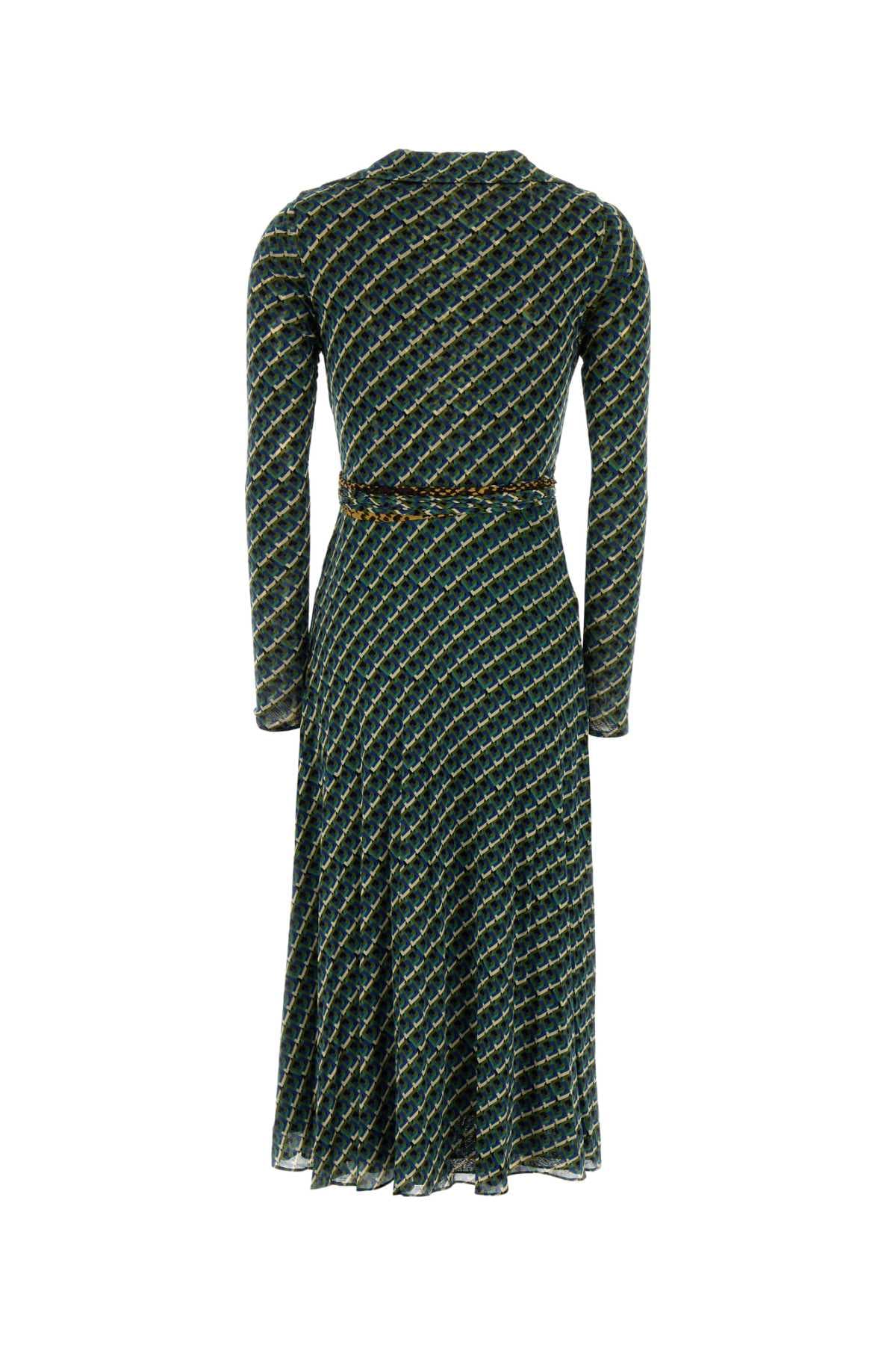 Printed mesh reversible Phoenix dress - мініатюра 2