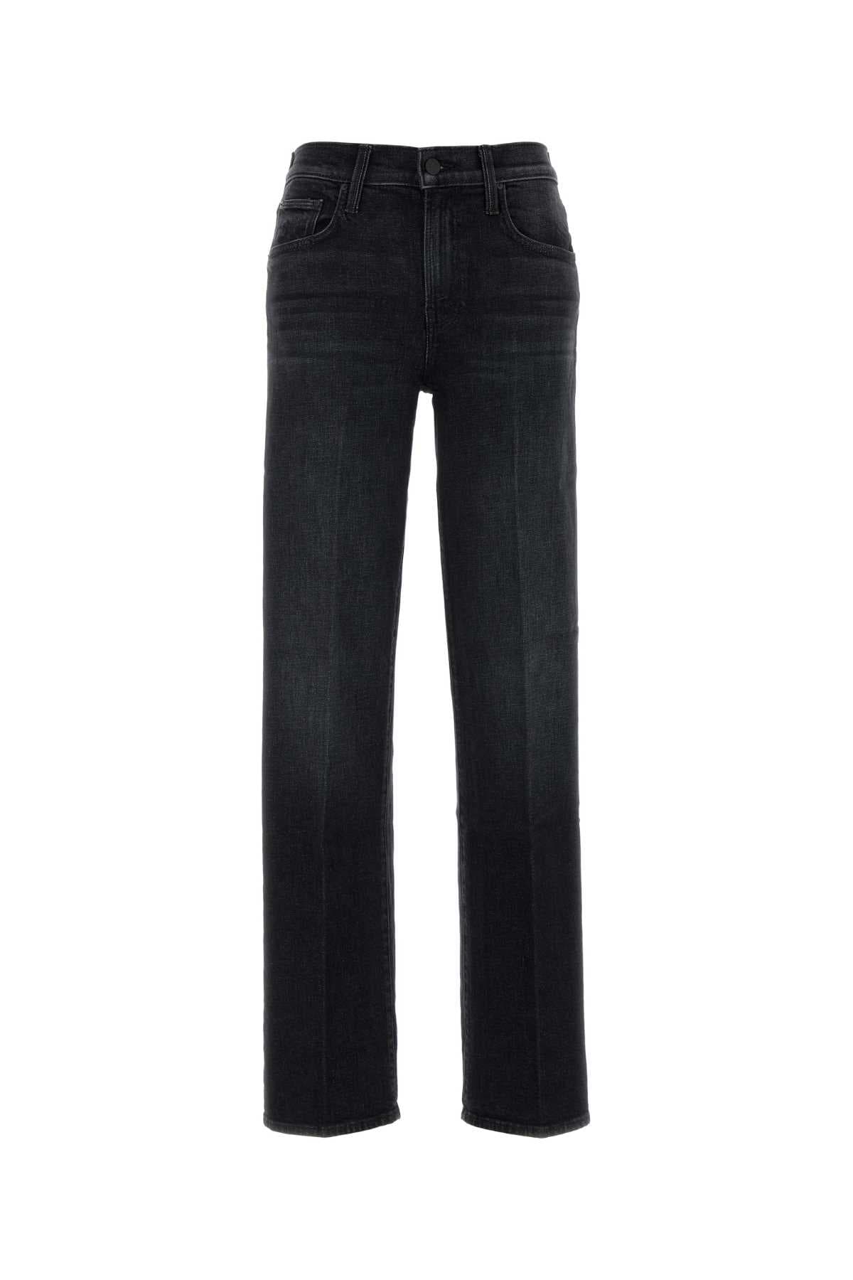 Black stretch denim jeans