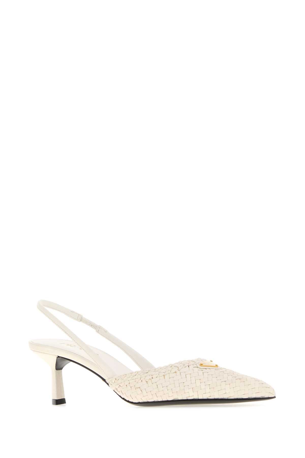White leather pumps - мініатюра 2