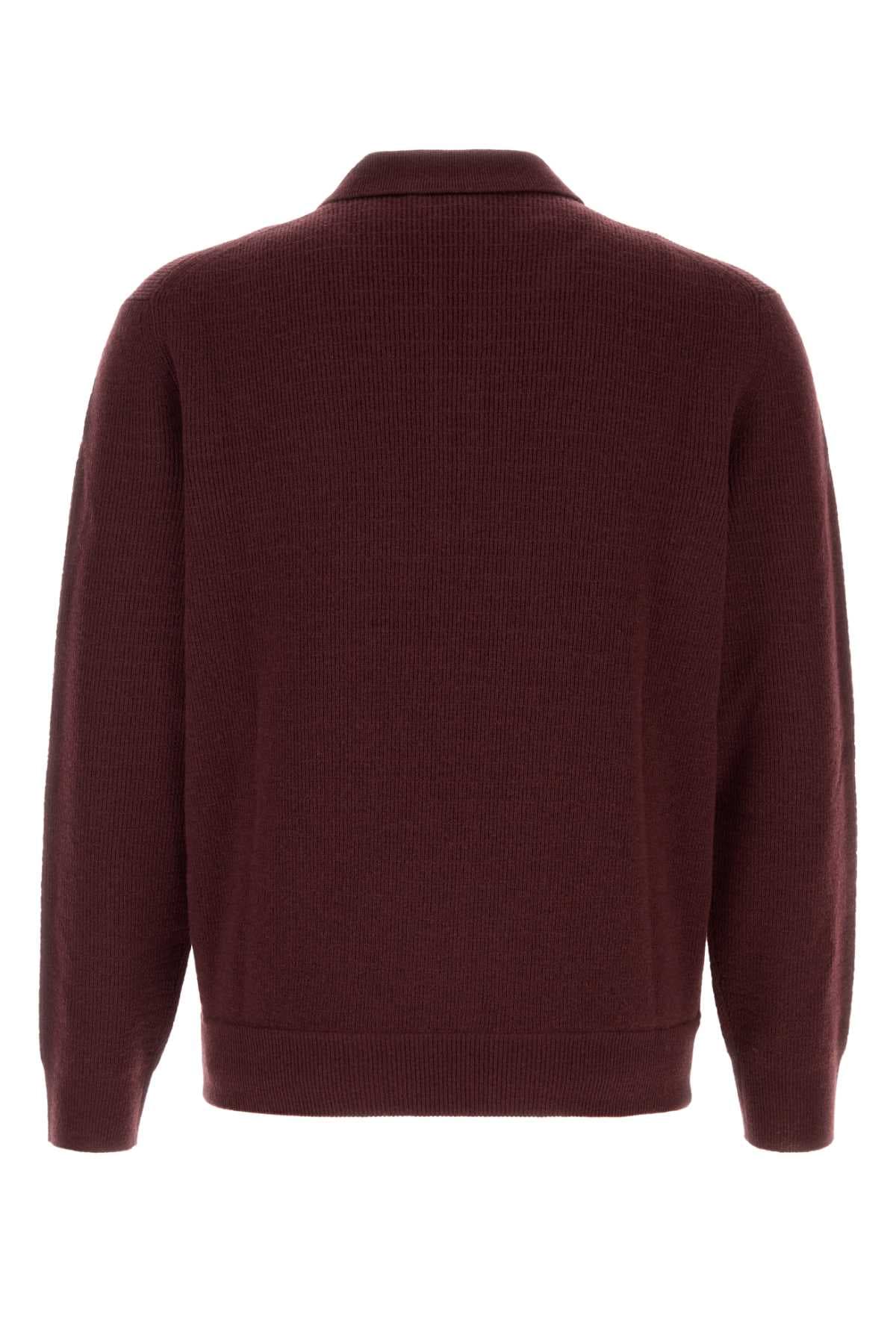 Grape wool blend polo shirt - мініатюра 2