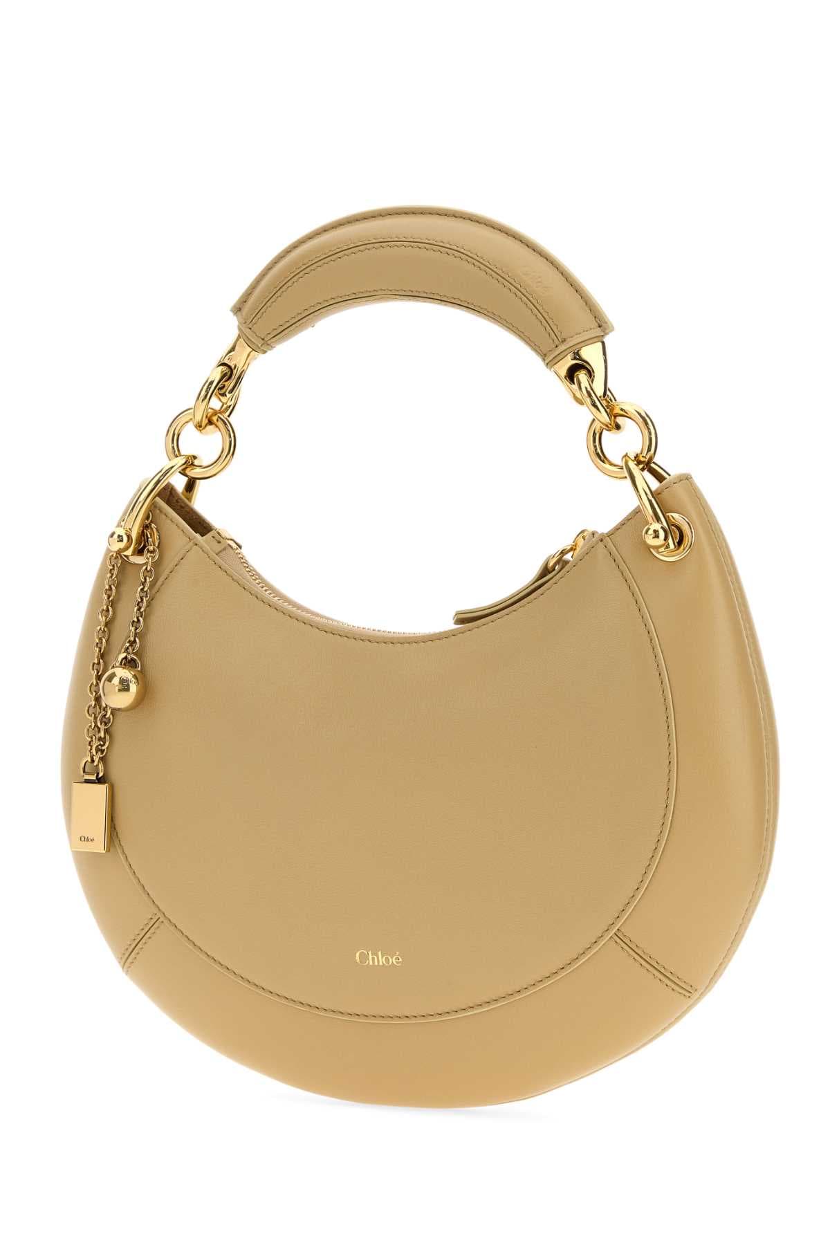 Beige leather Chloé Banana handbag - мініатюра 2