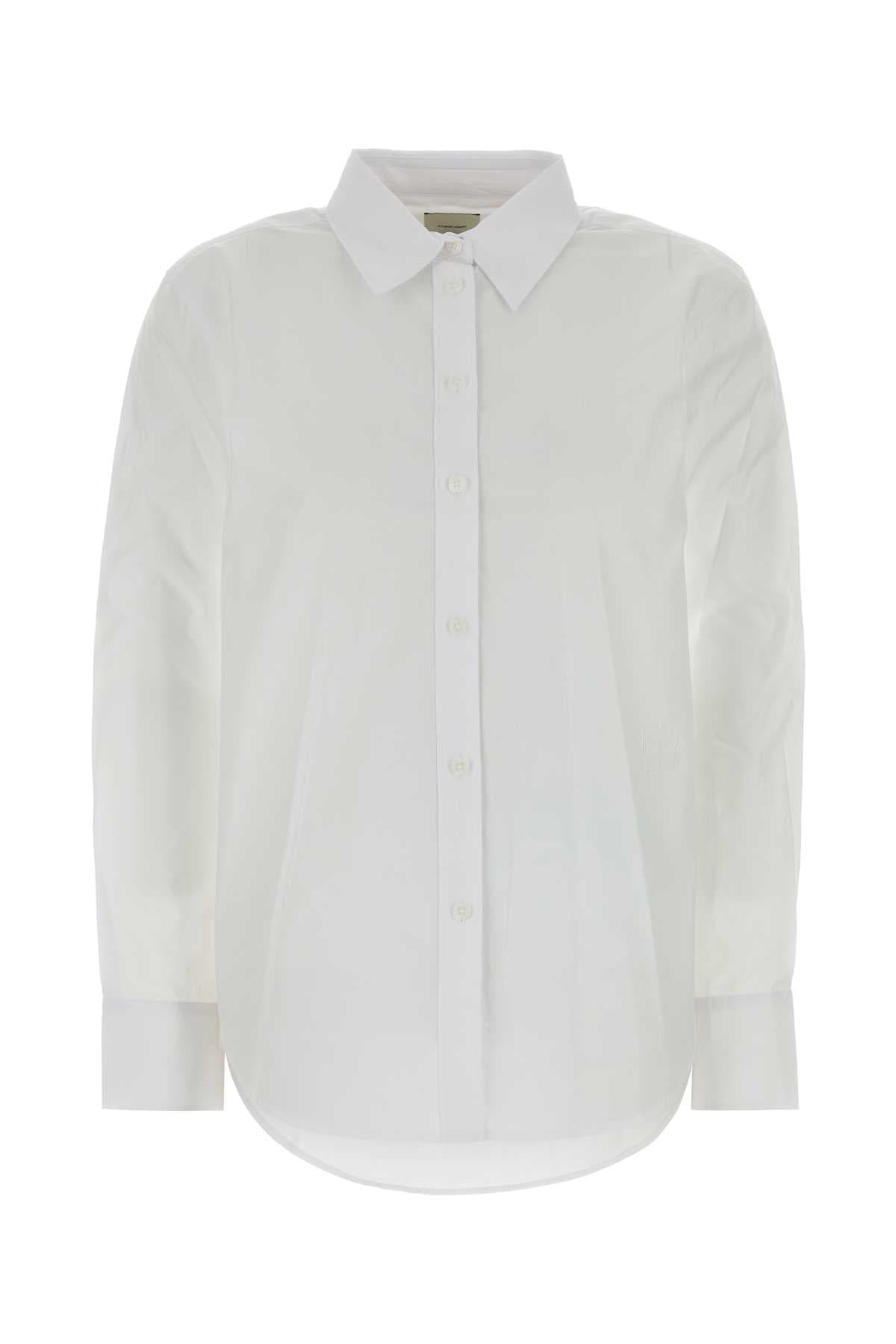 White poplin shirt