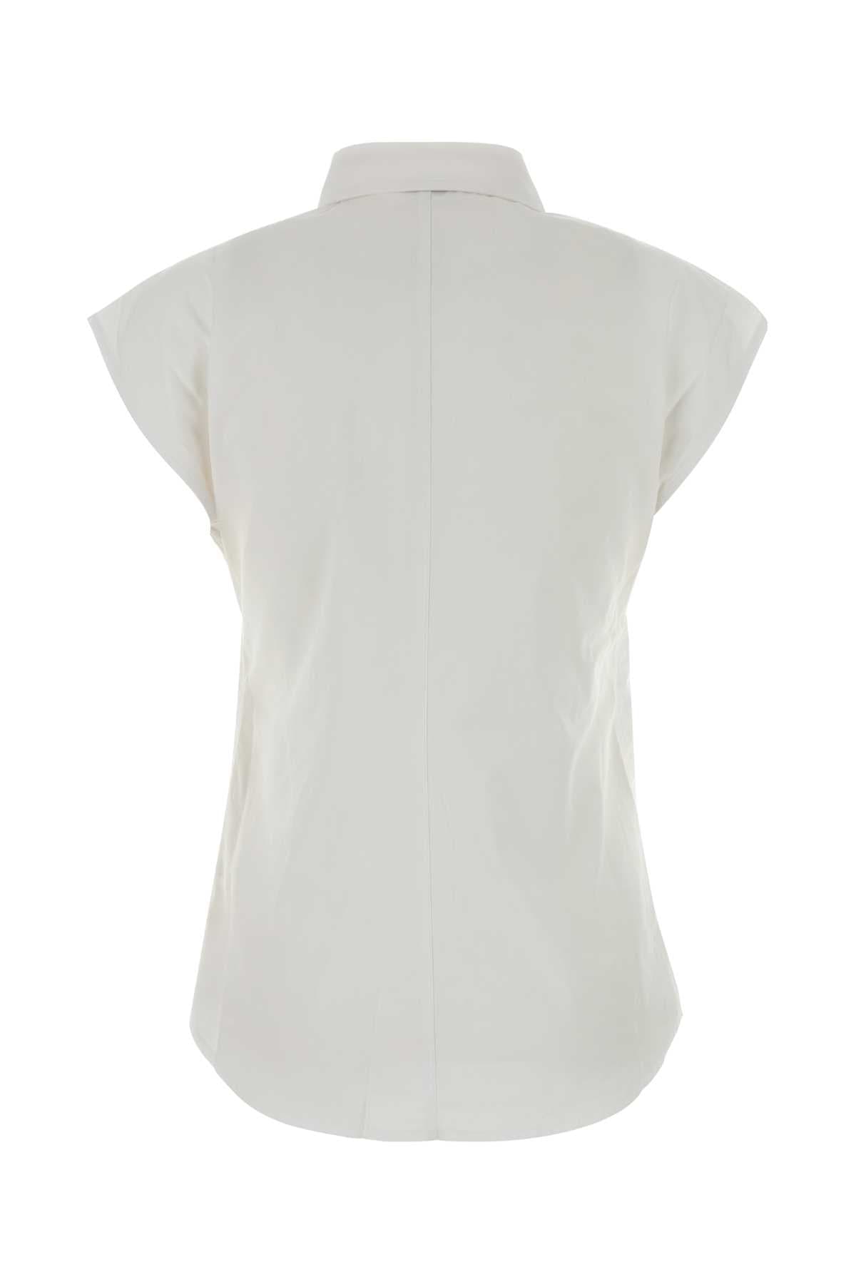 White poplin shirt - мініатюра 2