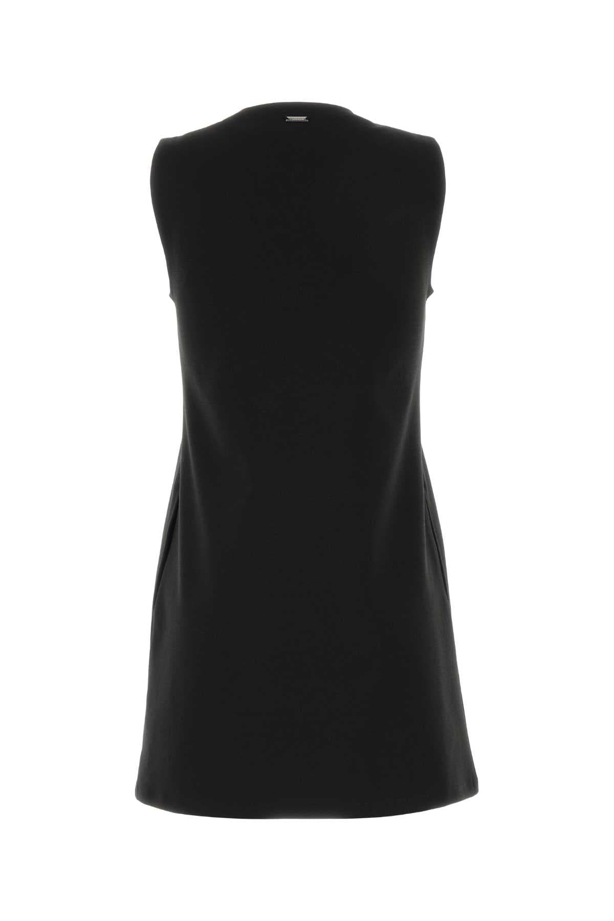 Black jersey dress - мініатюра 2