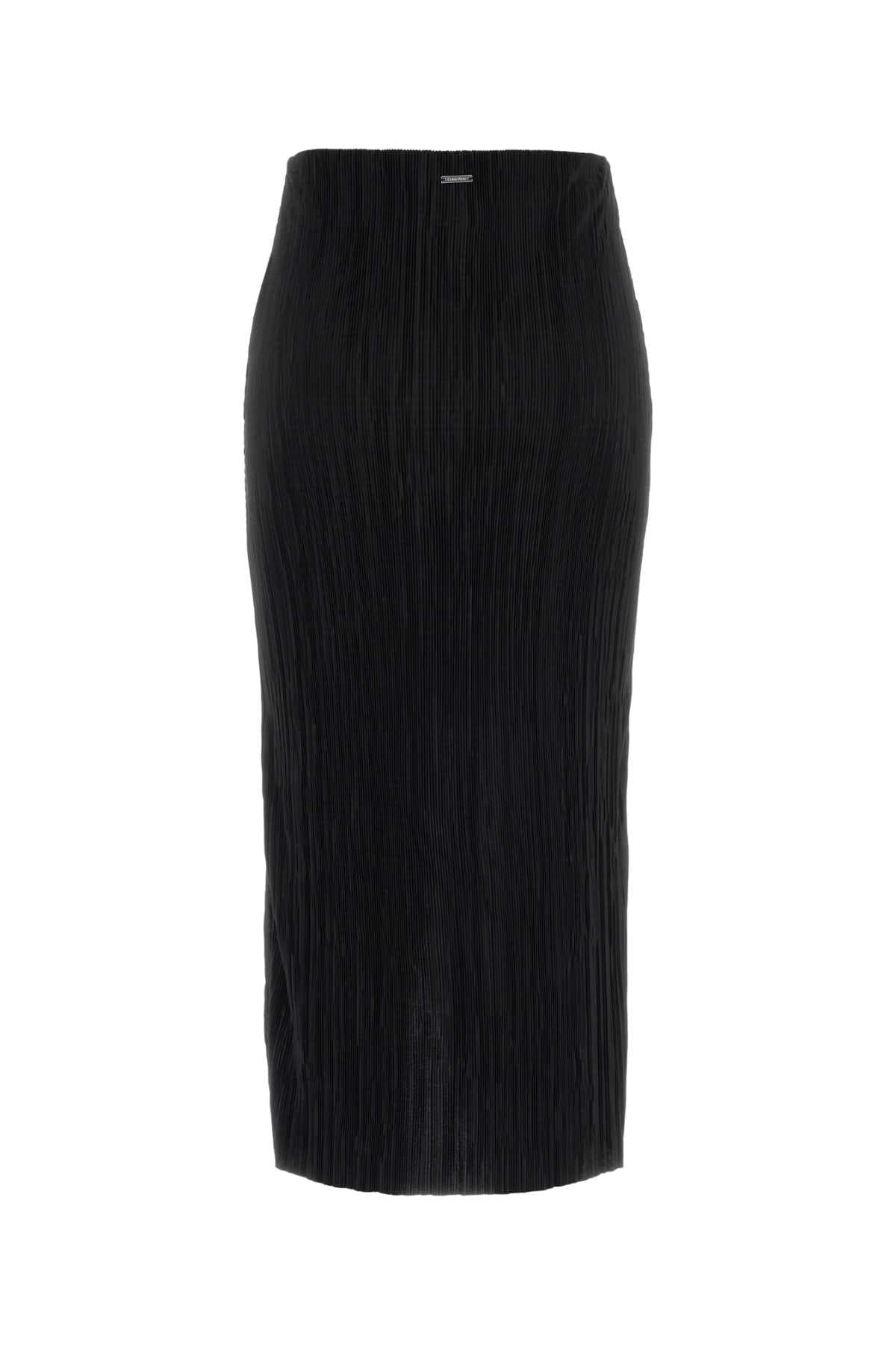 Black jersey skirt - мініатюра 2