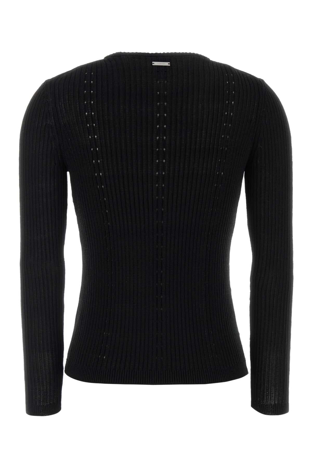 Black knit cardigan - мініатюра 2