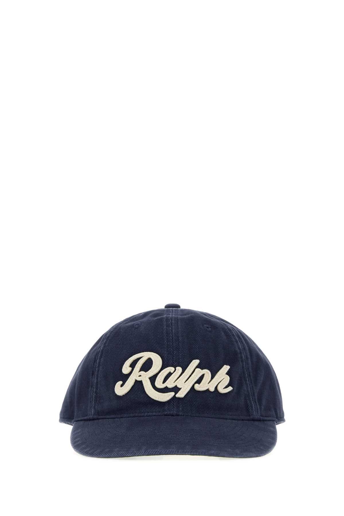 Navy blue cotton baseball cap